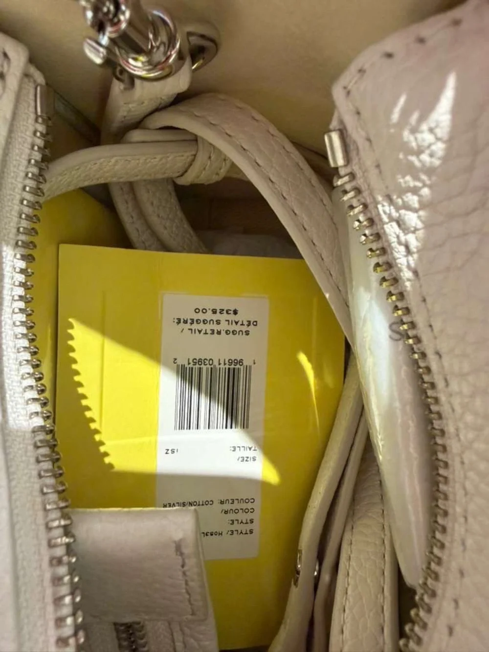 Marc Jacobs Small Pebbled Leather Tote in Pale Green